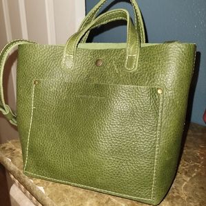 Portland Leather Kiwi? Mini Snap Crossbody